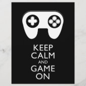 BEHALT CALM AND GAME ON - Game Pad Flyer (Vorne)