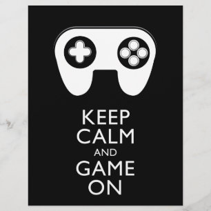 BEHALT CALM AND GAME ON - Game Pad Flyer