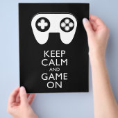 BEHALT CALM AND GAME ON - Game Pad Flyer (Hand)