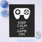 BEHALT CALM AND GAME ON - Game Pad Flyer (Einzeln)