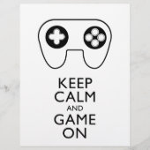 BEHALT CALM AND GAME ON - Game Pad Flyer (Vorne)