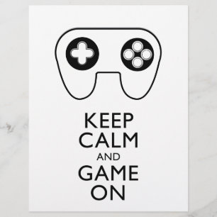 BEHALT CALM AND GAME ON - Game Pad Flyer