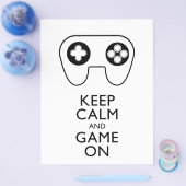BEHALT CALM AND GAME ON - Game Pad Flyer (Einzeln)