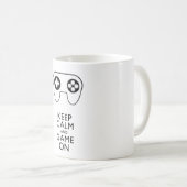 BEHALT CALM AND GAME ON - Game Pad Kaffeetasse (VorderseiteRechts)