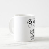 BEHALT CALM AND GAME ON - Game Pad Kaffeetasse (Vorderseite Links)