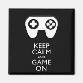 BEHALT CALM AND GAME ON - Game Pad Magnet (Vorne)