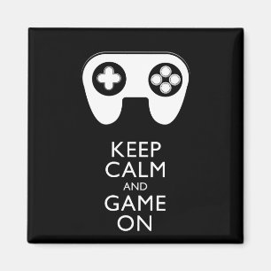 BEHALT CALM AND GAME ON - Game Pad Magnet