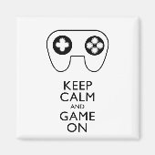 BEHALT CALM AND GAME ON - Game Pad Magnet (Vorne)