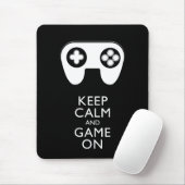 BEHALT CALM AND GAME ON - Game Pad Mousepad (Mit Mouse)
