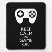 BEHALT CALM AND GAME ON - Game Pad Mousepad (Vorne)
