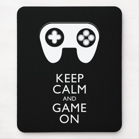 BEHALT CALM AND GAME ON - Game Pad Mousepad (Vorne)