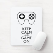 BEHALT CALM AND GAME ON - Game Pad Mousepad (Mit Mouse)