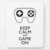 BEHALT CALM AND GAME ON - Game Pad Mousepad (Vorne)