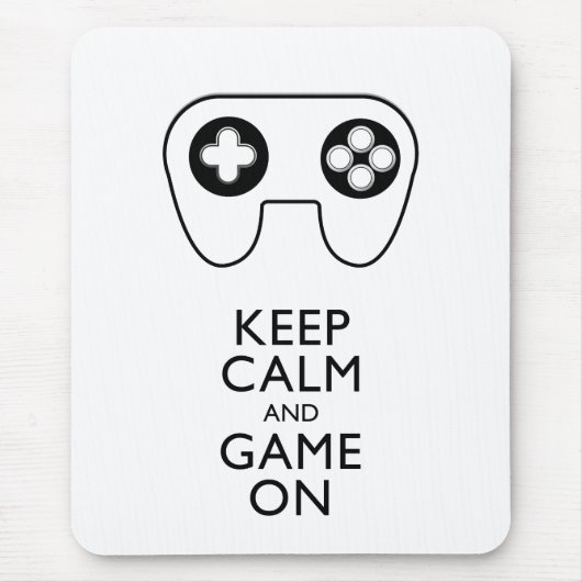 BEHALT CALM AND GAME ON - Game Pad Mousepad (Vorne)