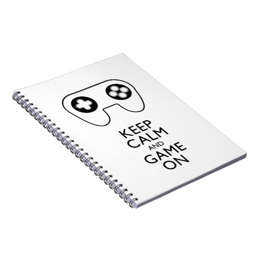 BEHALT CALM AND GAME ON - Game Pad Notizblock (Rechte Seite)