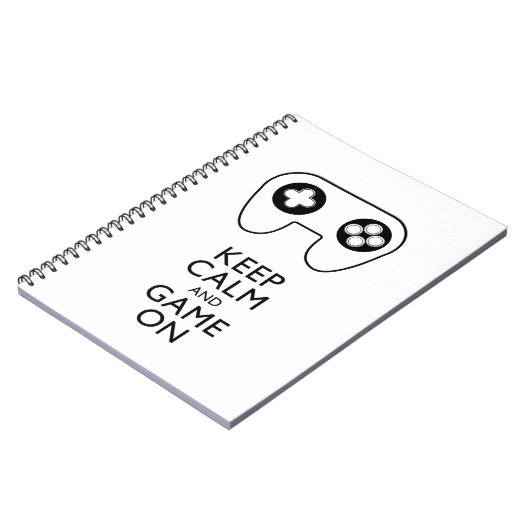 BEHALT CALM AND GAME ON - Game Pad Notizblock (Linke Seite)