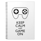BEHALT CALM AND GAME ON - Game Pad Notizblock (Vorderseite)