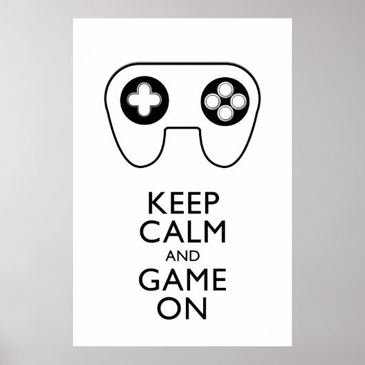 BEHALT CALM AND GAME ON - Game Pad Poster (Vorne)