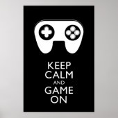 BEHALT CALM AND GAME ON - Game Pad Poster (Vorne)