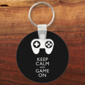 BEHALT CALM AND GAME ON - Game Pad Schlüsselanhänger (Vorderseite)