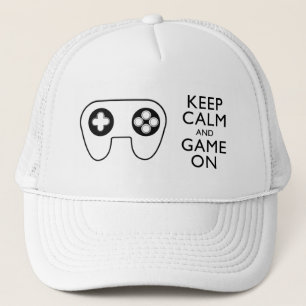 BEHALT CALM AND GAME ON - Game Pad Truckerkappe