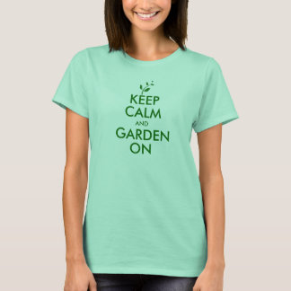 Behalt Calm and Garden On Ladys Ringer T-Shirt