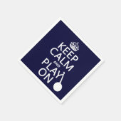 Behalt Calm and Play On (Banjo) (jede beliebige Fa Serviette (Ecke)