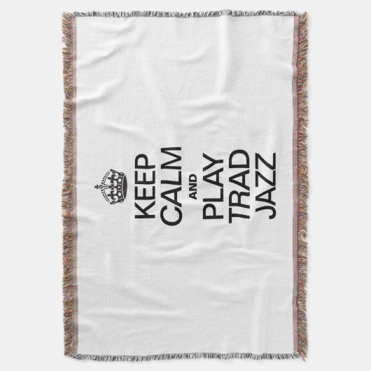 BEHALT CALM AND PLAY TRAD JAZZ DECKE (Vorderseite Vertikal)