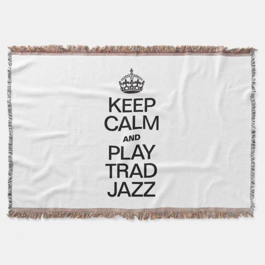BEHALT CALM AND PLAY TRAD JAZZ DECKE (Vorderseite)