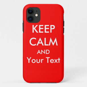 BEHALT CALM AND - Red Custom iPhone 5 Fall 11 Hülle