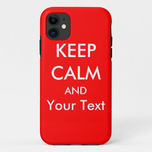 BEHALT CALM AND - Red Custom iPhone 5 Fall Case-Mate iPhone Hülle (Rückseite)