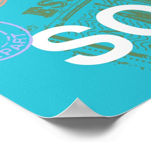 Behalt Calm and Soar On fun Art Poster (Ecke)