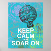 Behalt Calm and Soar On fun Art Poster (Vorne)