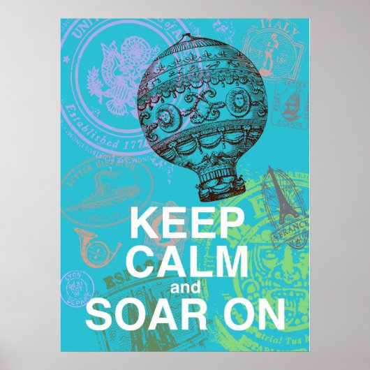 Behalt Calm and Soar On fun Art Poster (Vorne)