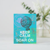 Behalt Calm and Soar On fun Art Print Postkarte (Stehend Vorderseite)