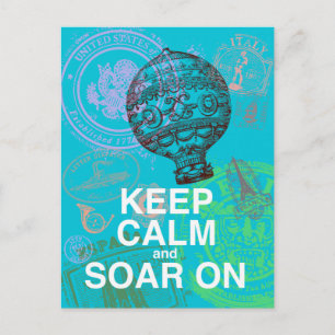 Behalt Calm and Soar On fun Art Print Postkarte
