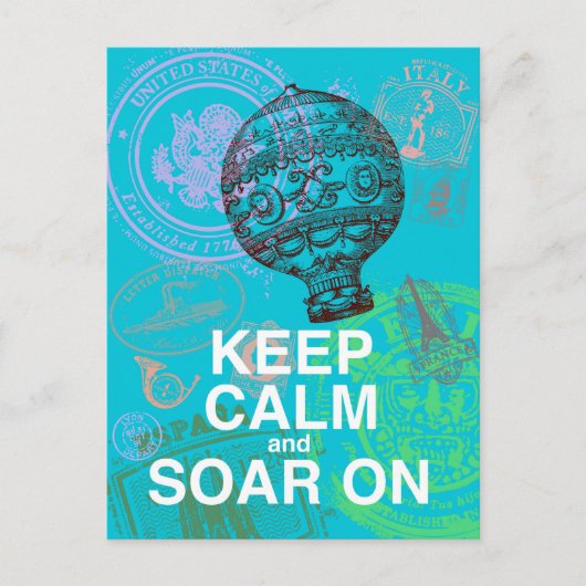 Behalt Calm and Soar On fun Art Print Postkarte (Vorderseite)