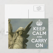 Behalt Calm Angel Postkarte (Vorne/Hinten)