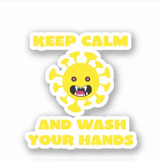 Behalt Calm Aufkleber (Vorderseite)