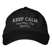 Behalt Calm Banjo Music bestickt Hat Bestickte Kappe (Vorderseite)