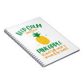 Behalt Calm & Be a Ananas Summer Notizblock (Rechte Seite)