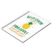 Behalt Calm & Be a Ananas Summer Notizblock (Linke Seite)