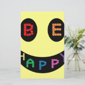 Behalt Calm Be Happy Destiny Briefpapier (Stehend Vorderseite)