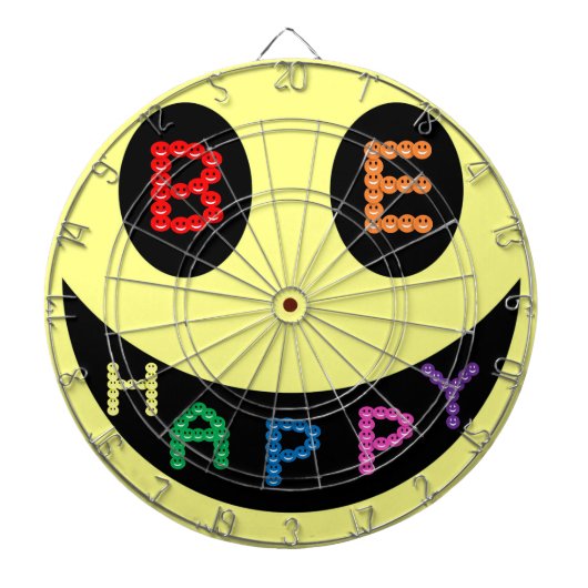 Behalt Calm Be Happy Destiny Dartscheibe (vorne)