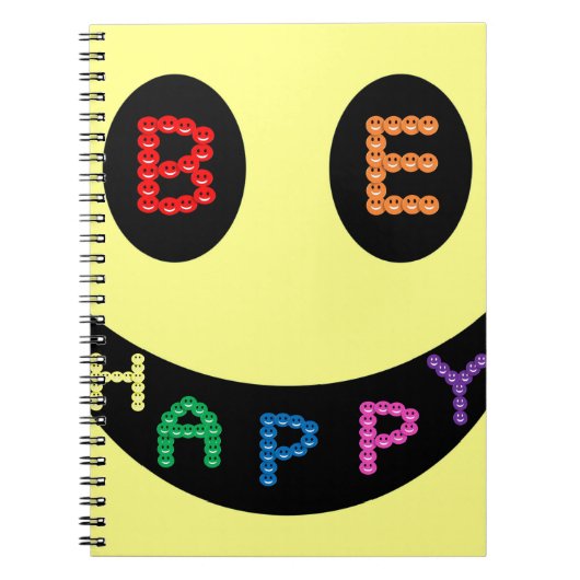 Behalt Calm Be Happy Destiny Notizblock (Vorderseite)