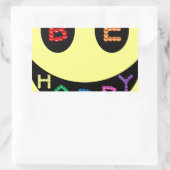 Behalt Calm Be Happy Destiny Rechteckiger Aufkleber (Tasche)