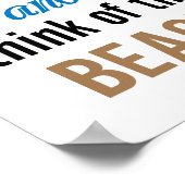 Behalt Calm Beach Poster (Ecke)
