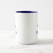 "Behalt Calm" & [Benutzerdefinierter Text] Krone Tasse (Zentrum)
