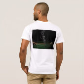 Behalt Calm Billiards Pool Game Team Player T-Shirt (Schwarz voll)