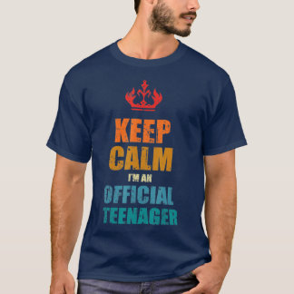 Behalt Calm Birthday Offizielle nager 13. Funny Gi T-Shirt